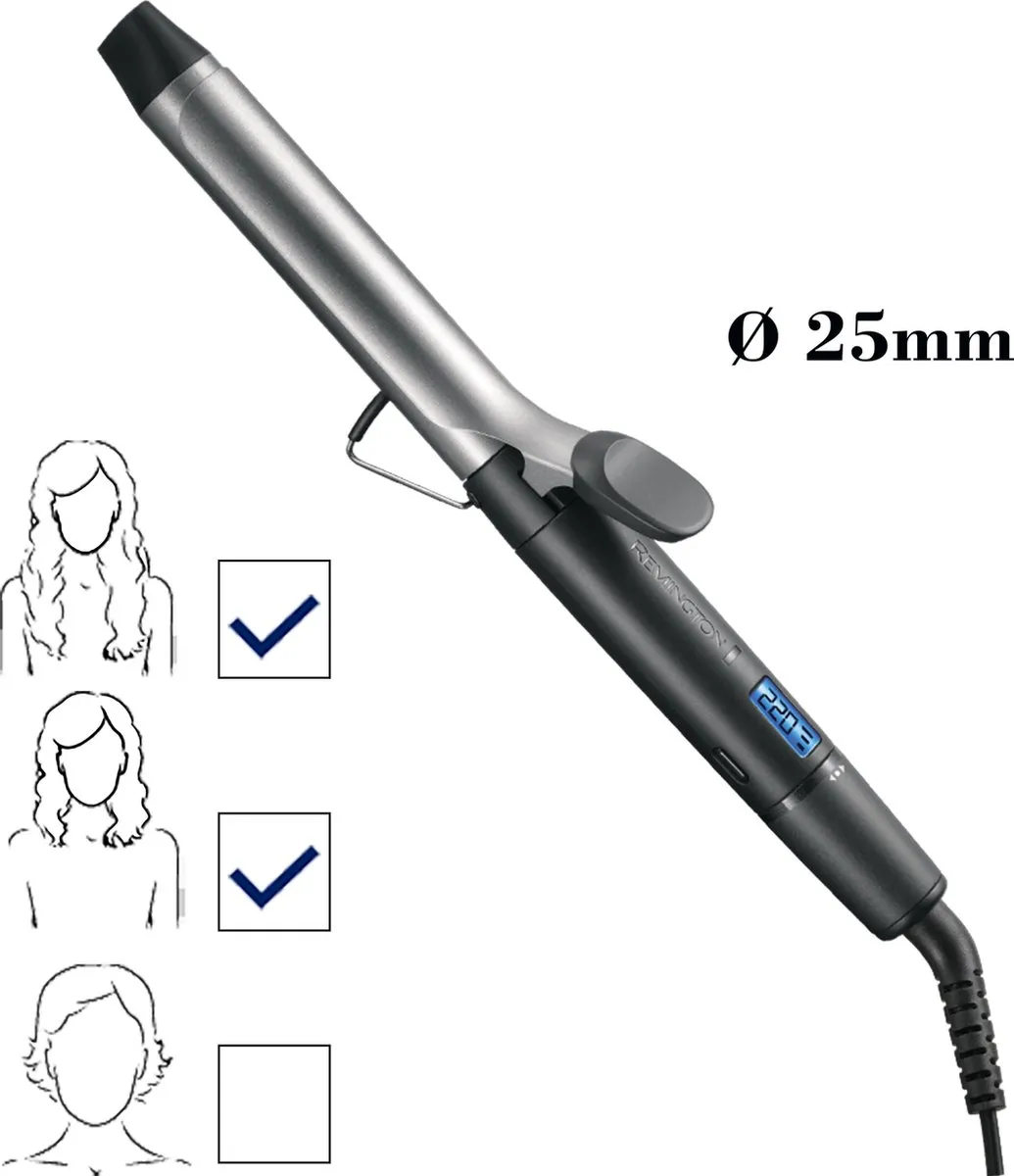 Remington CI6525 Pro Soft Curl Krultang 25mm - Zwart