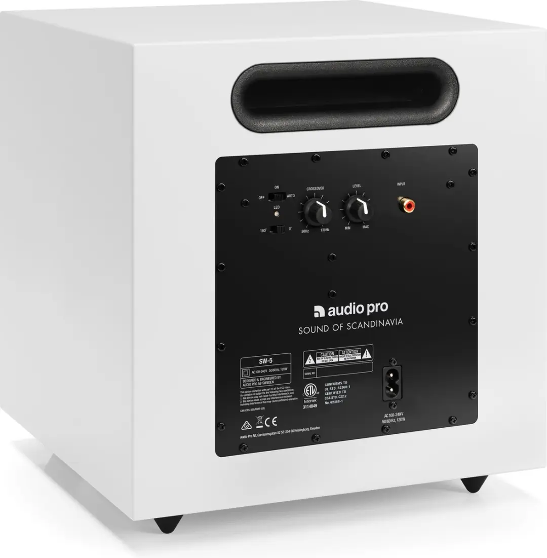 Audio Pro SW-5 Actieve Subwoofer 150W - 8" - Wit