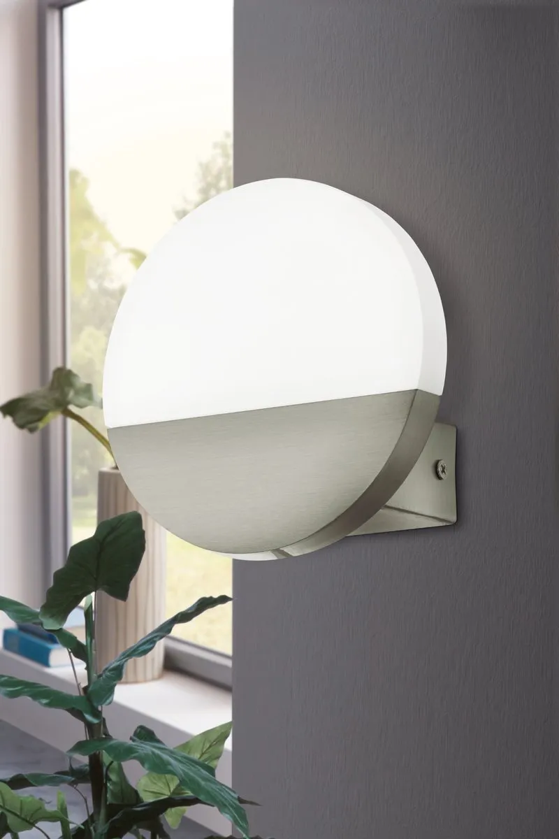 Eglo Metrass 1 Wandlamp - Nikkel-Mat - 3000K - afbeelding 6 van 6