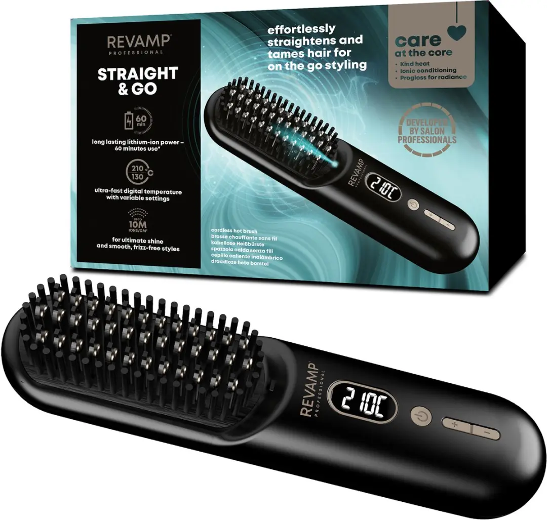 Revamp Straight and Go BR1950 Draadloze Keramische Warmteborstel