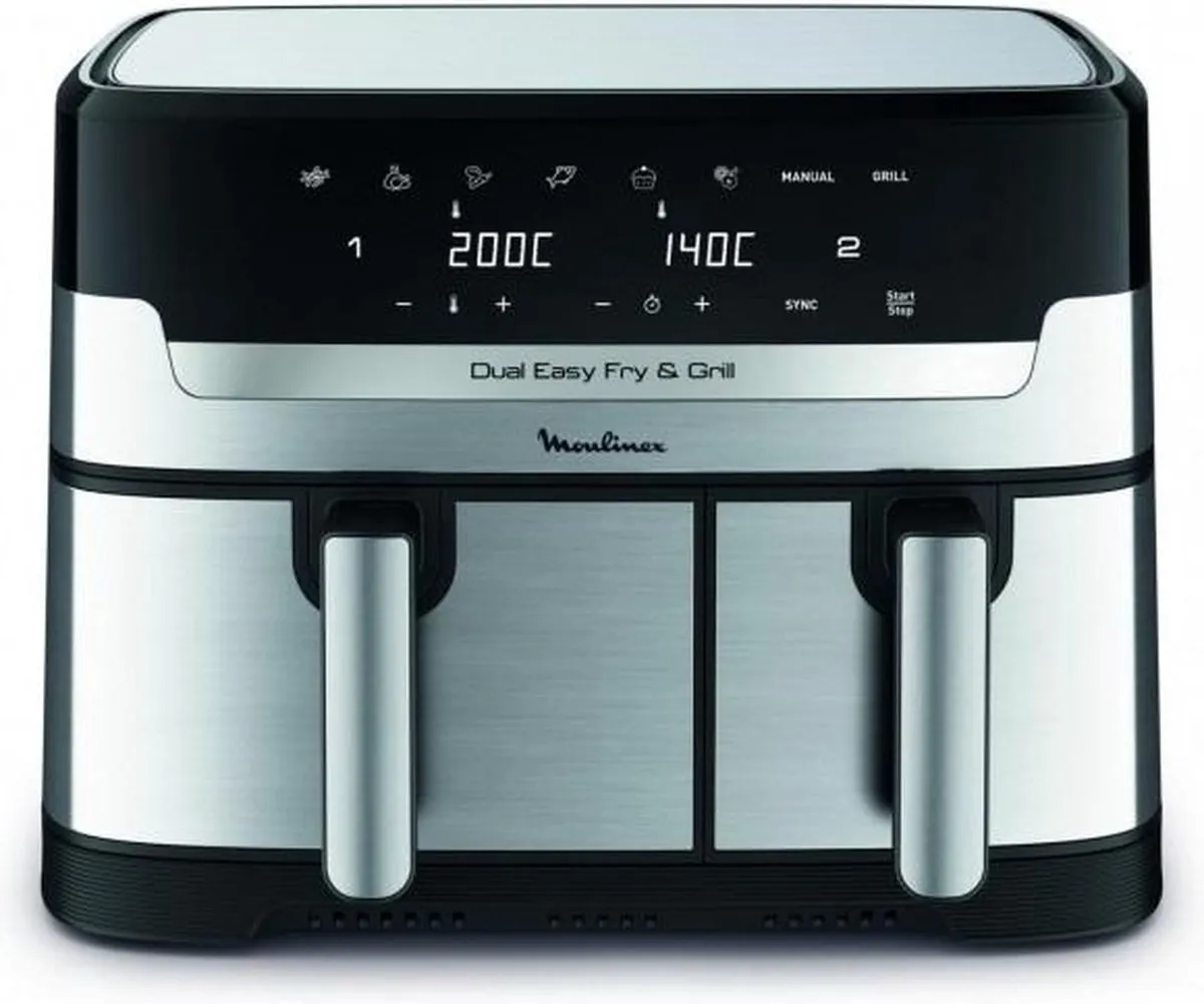 Moulinex Dual Easy Fry & Grill YY5233FB Airfryer 8L
