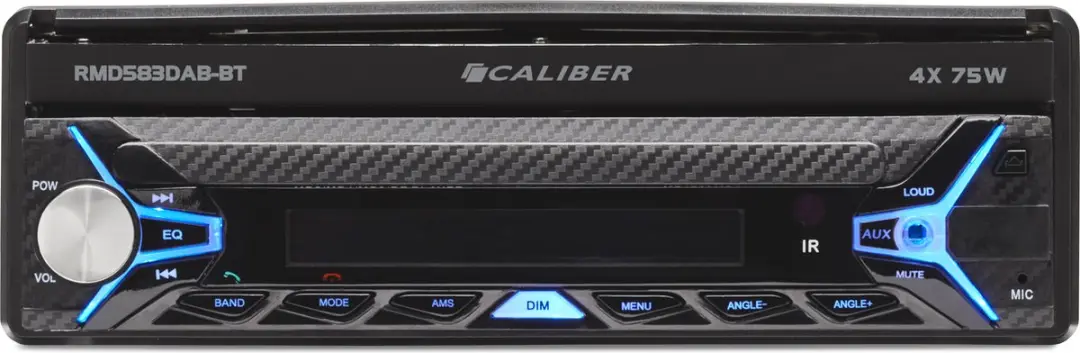 Caliber Autoradio RMD583DAB-BT 7 inch Klapscherm - DAB+ - Touchscreen - Zwart