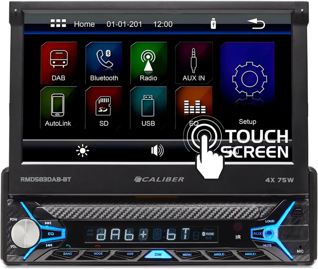 Caliber Autoradio RMD583DAB-BT 7 inch Klapscherm