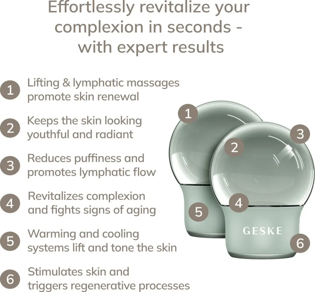 GESKE GK000701GN01 SmartAppGuided Cool & Warm Massager 7-in-1 - Groene