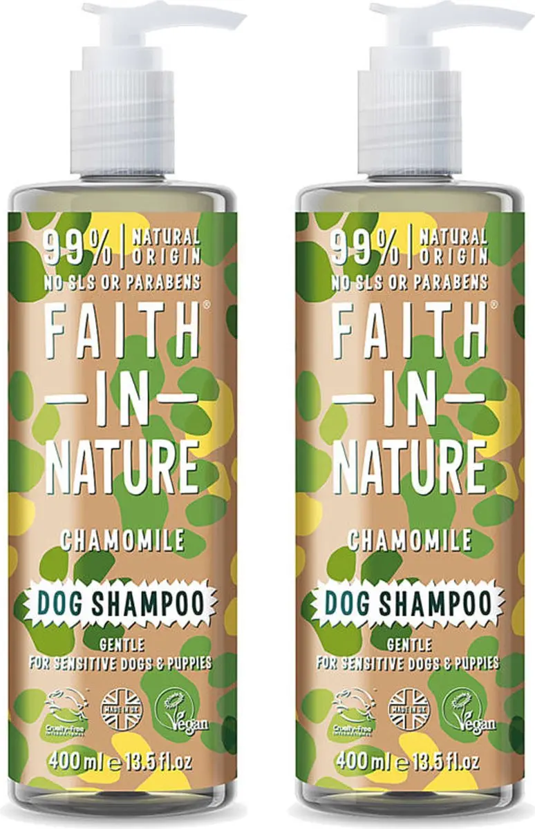 Faith In Nature Chamomile Honden Shampoo 2x400ml