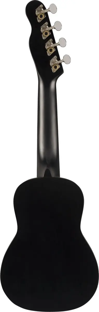 Fender Venice Soprano Ukulele - 6 Snaren - Zwart
