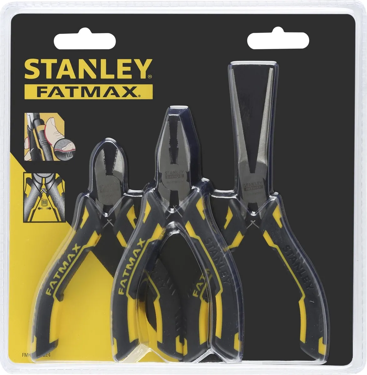 Stanley FatMax FMHT0-80524 Tangenset 3-delig - Zwart/Geel