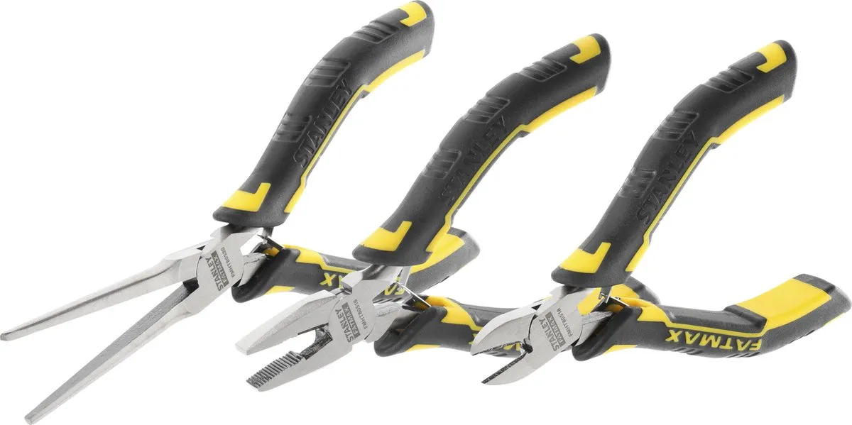 Stanley FatMax FMHT0-80524 Tangenset 3-delig - Zwart/Geel
