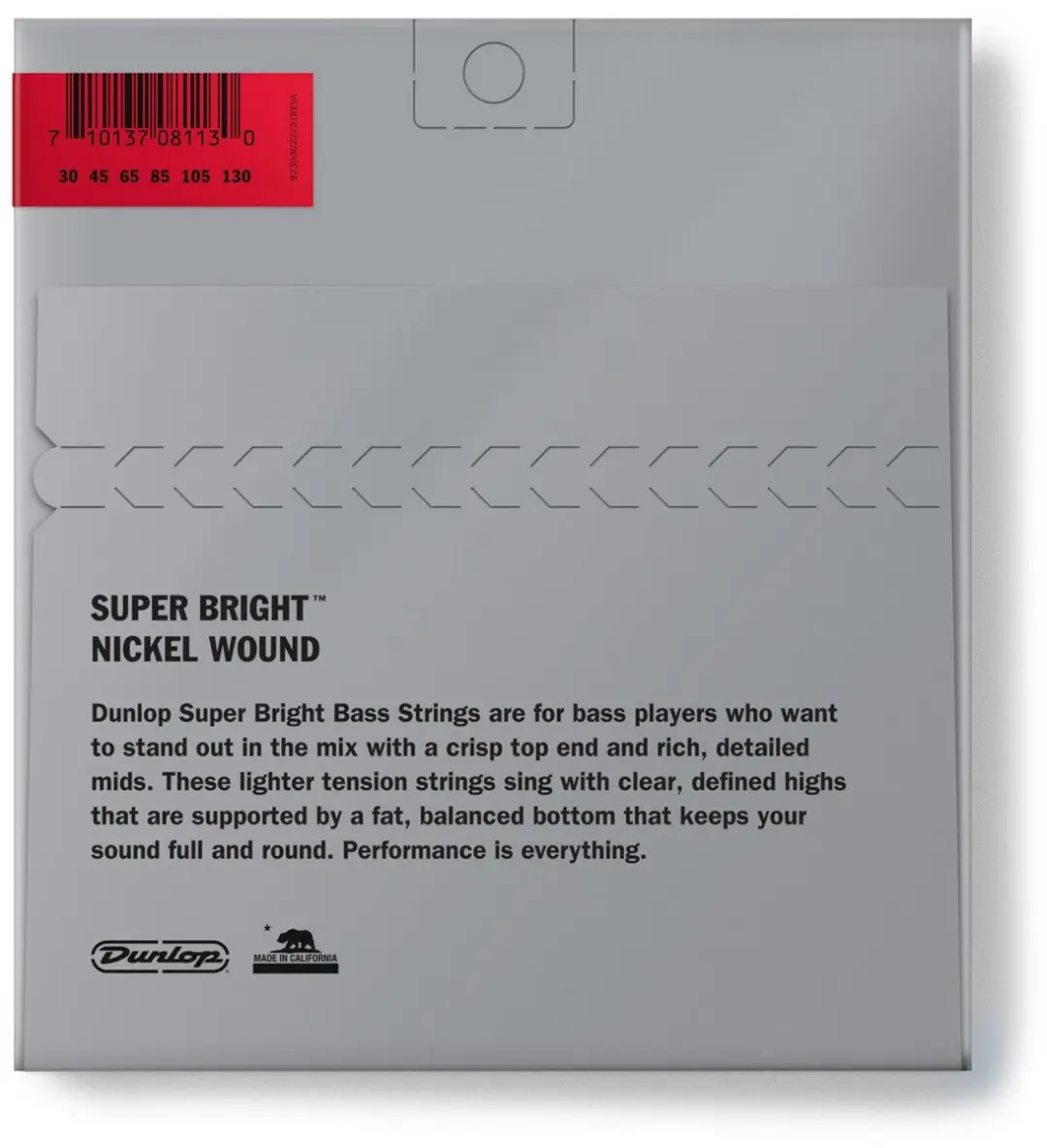 Dunlop DBSBN30130 Super Bright NW Medium Basgitaarsnaren - 6 Stuks