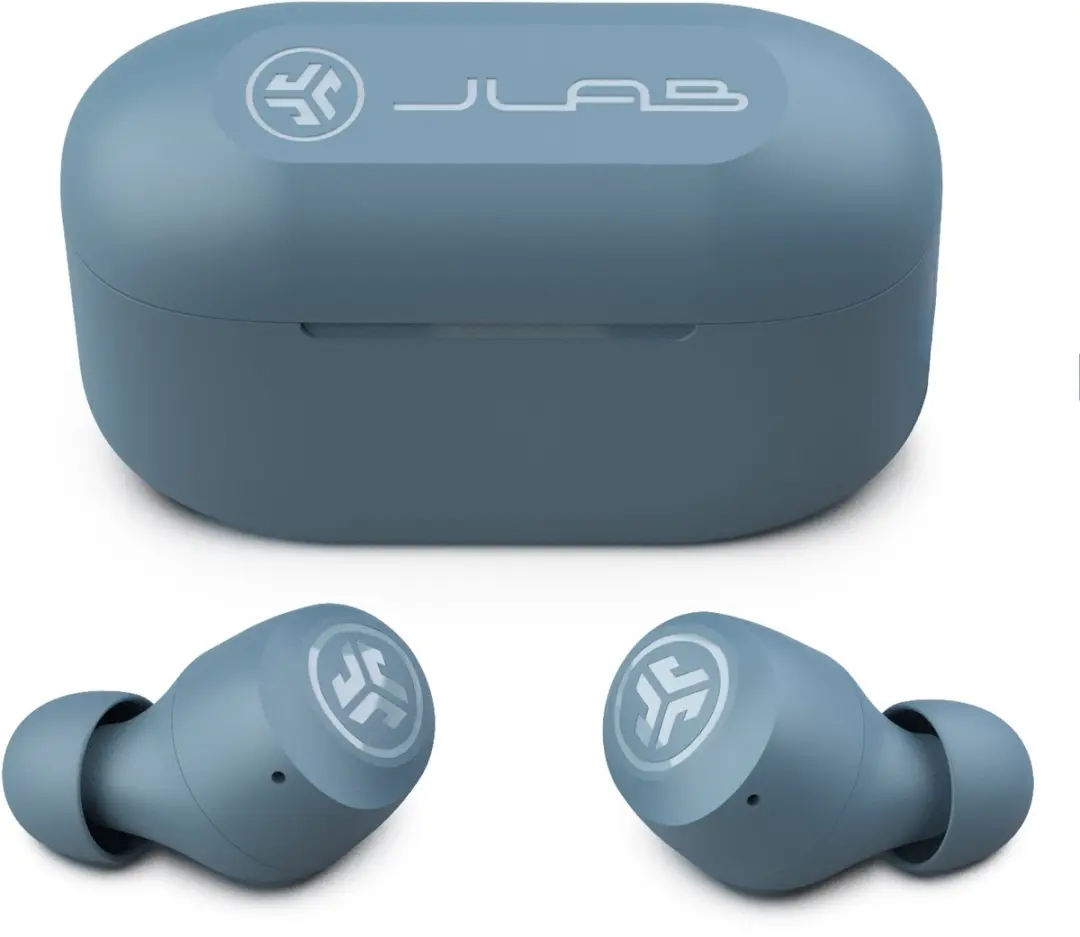 JLab Go POP IEUEBGAIRPOPRSLT124 Draadloze Oordopjes - 35u - Ijzerblauw