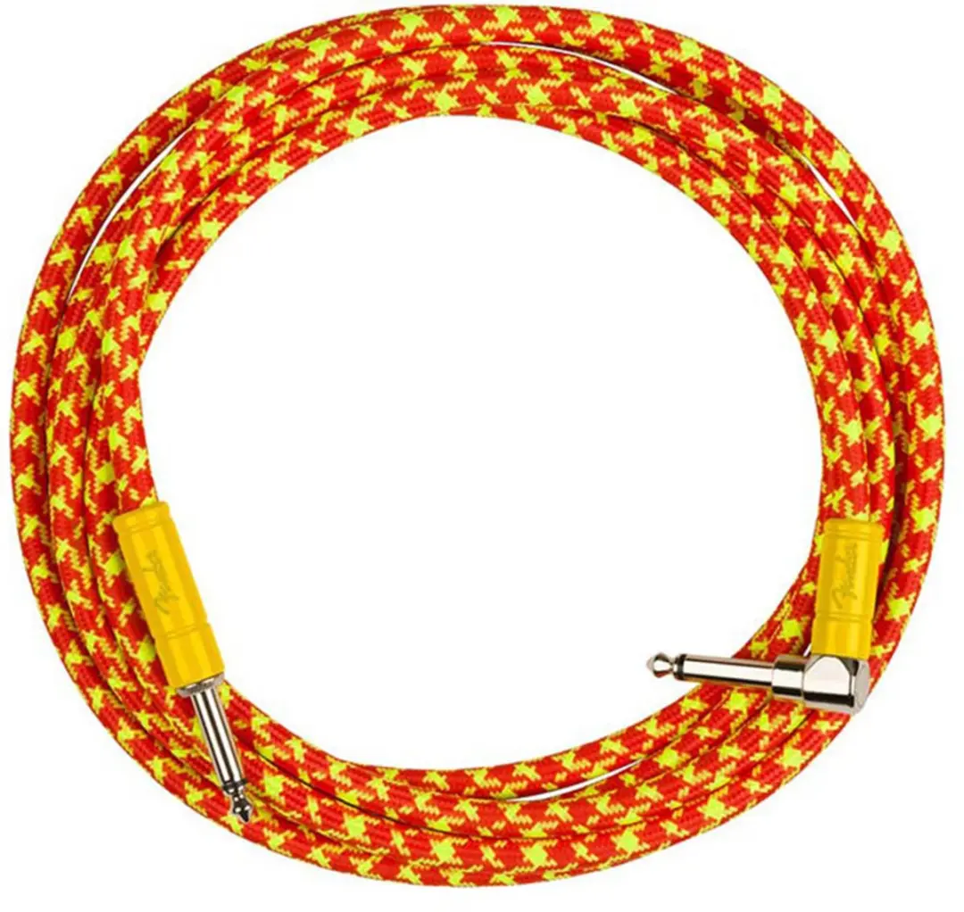 Fender MonoNeon Instrumentkabel 3m - Oranje/Geel