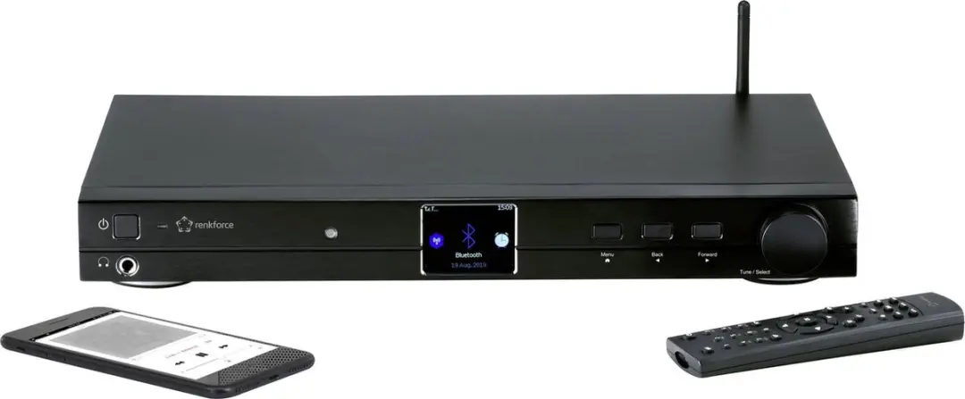 Renkforce RF-DAB-IR1700 DAB+ Radio-adapter - Zwart