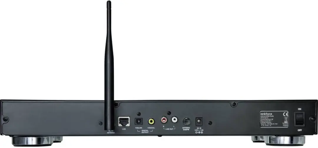 Renkforce RF-DAB-IR1700 DAB+ Radio-adapter - Zwart - afbeelding 6 van 6