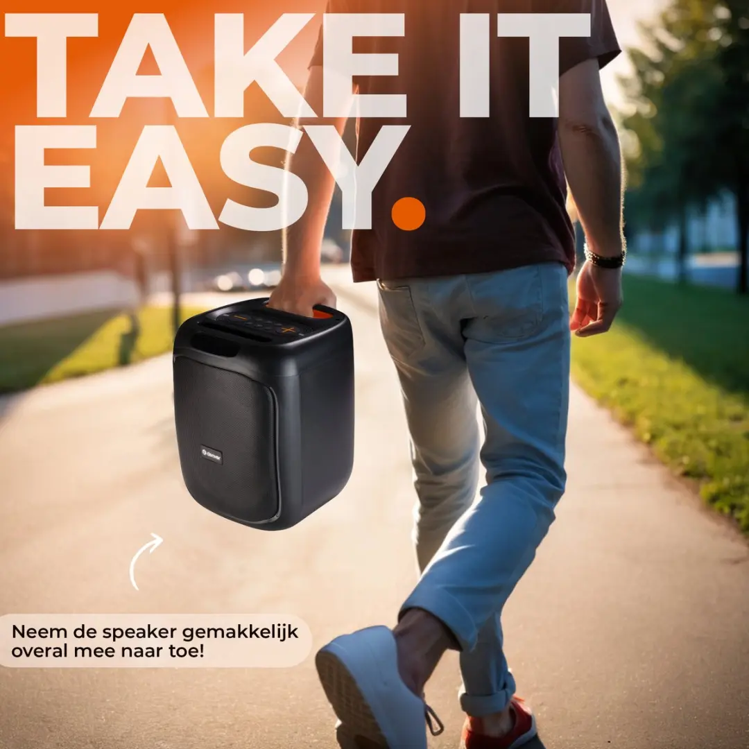 Denver BPS165 Partybox Bluetooth Speaker - 200W - Zwart