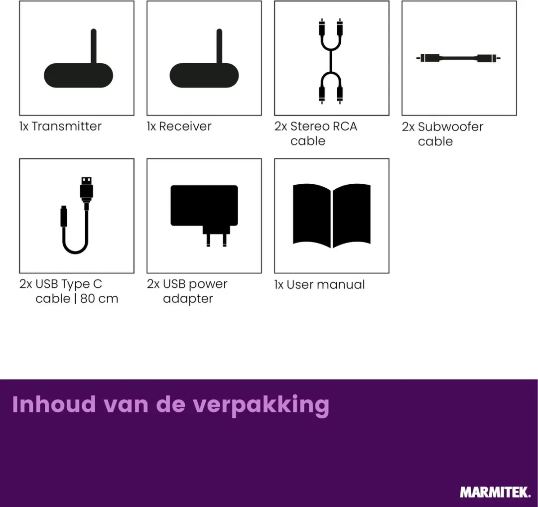 Marmitek WS400 Draadloze Audio Zender/Ontvanger - LFE Subwoofer - 25008451 - afbeelding 6 van 6