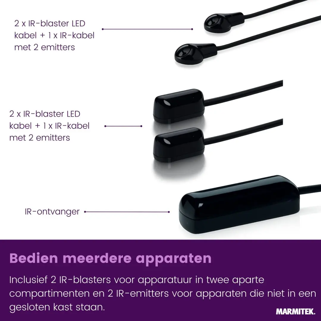 Marmitek IR Control 10 XTRA Infrarood Verlenger - 300m - o.a. Sony/Philips