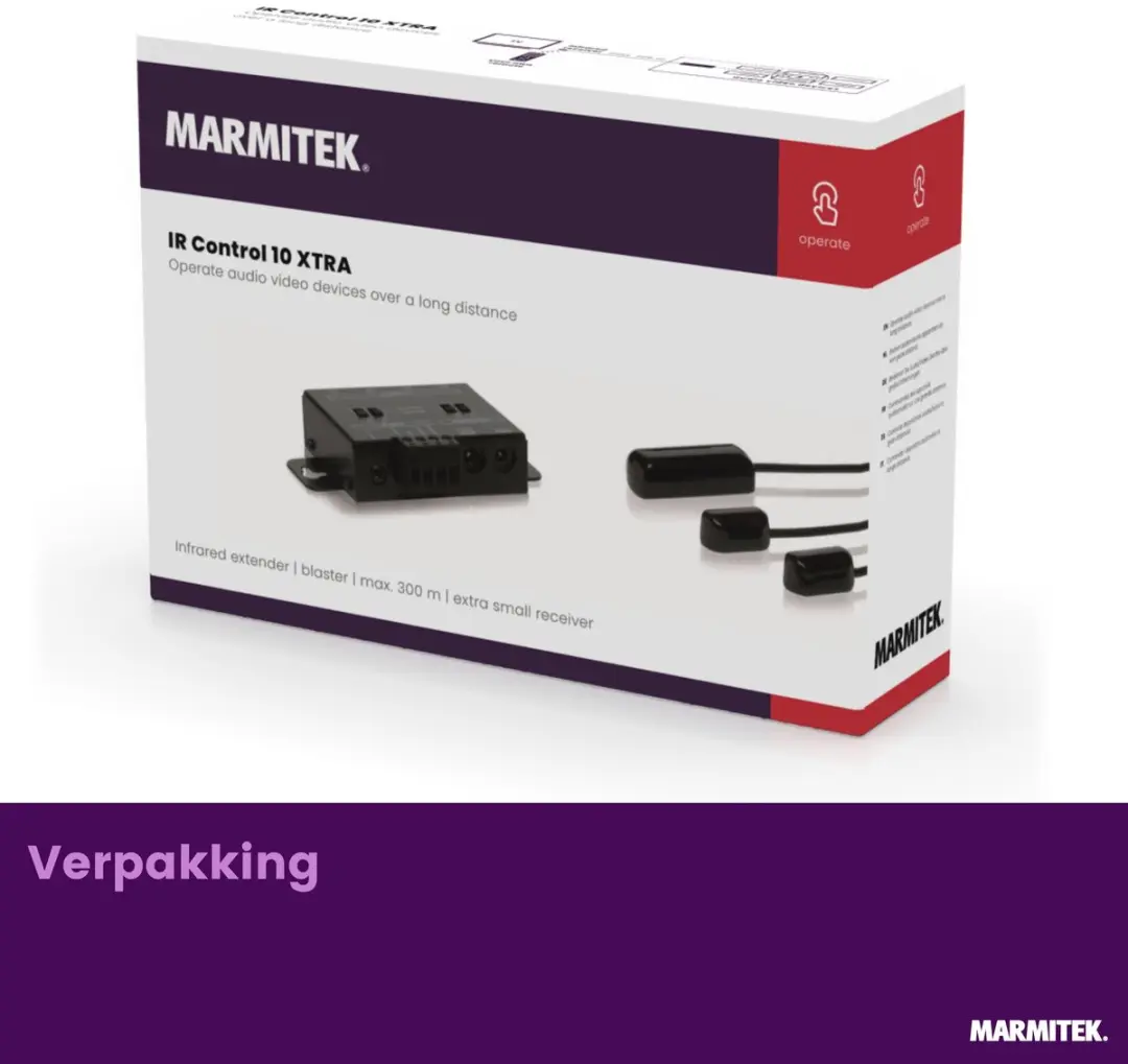 Marmitek IR Control 10 XTRA Infrarood Verlenger - 300m - o.a. Sony/Philips - afbeelding 6 van 6