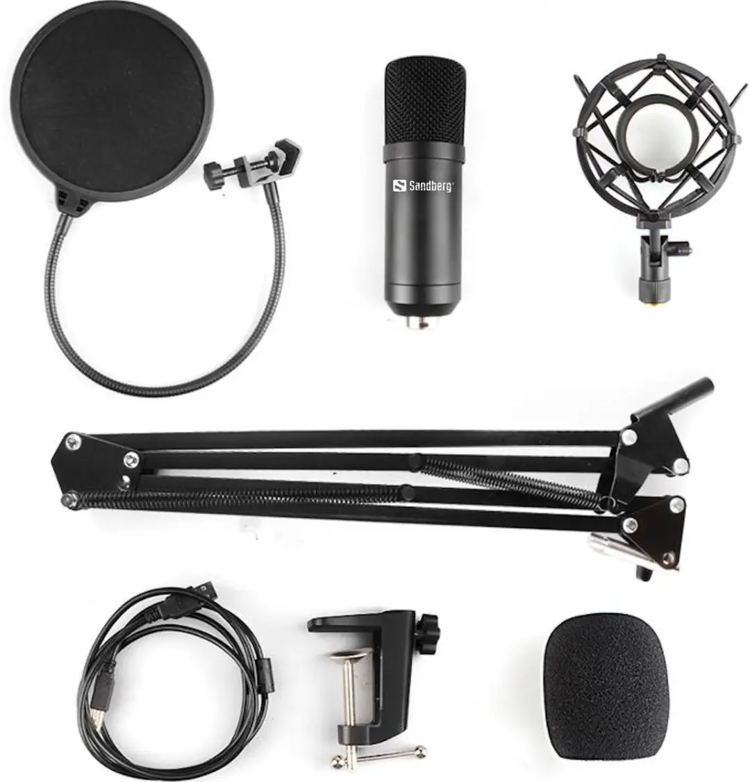 Sandberg 126-07 Streamer USB Microfoon - Zwart
