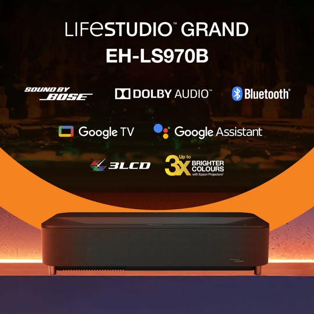 Epson LifeStudio Grand Plus EH-LS970 Beamer - Metallic Zwart