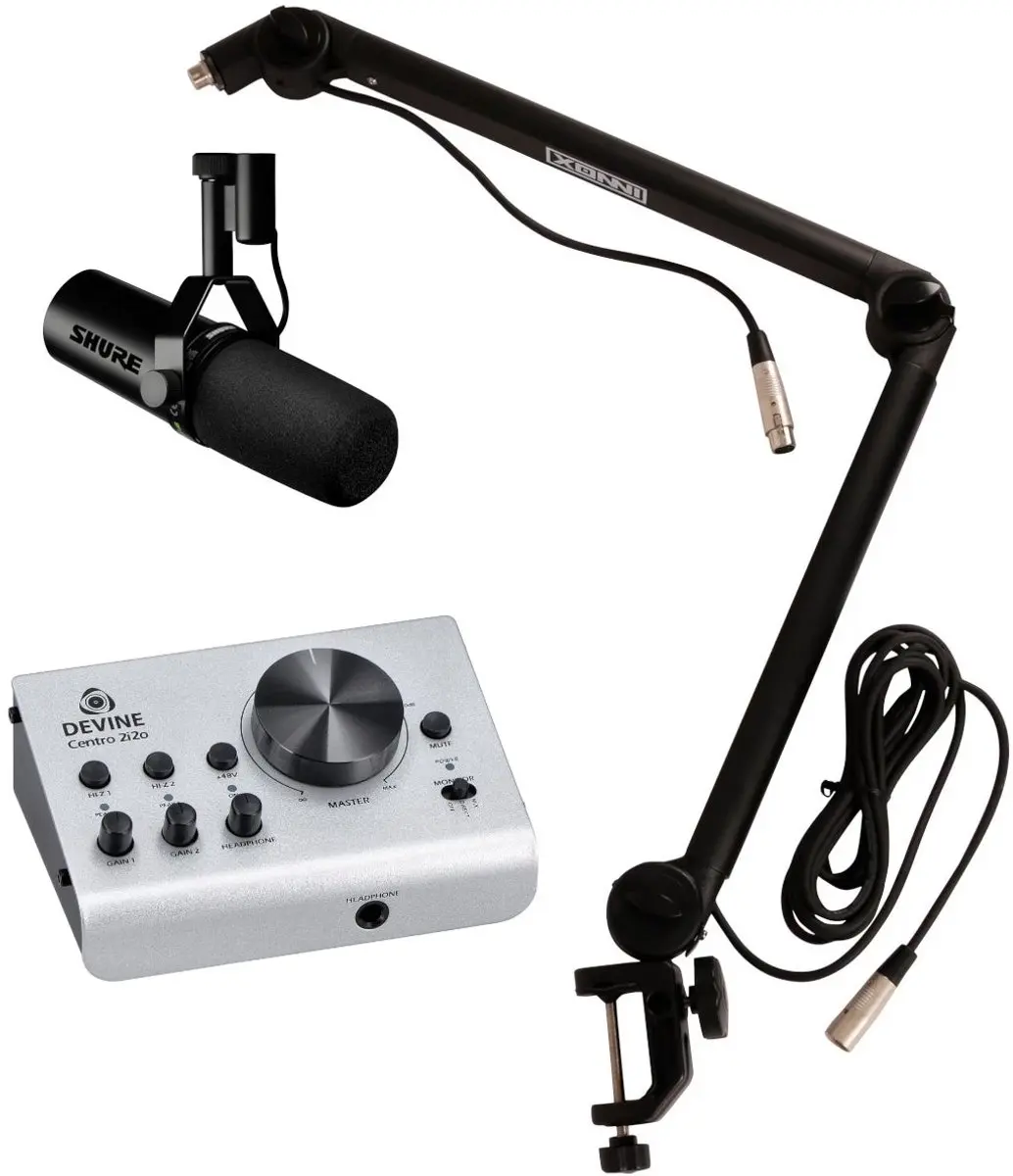 Shure SM7dB Devine Centro 2i2o Podcastbundel