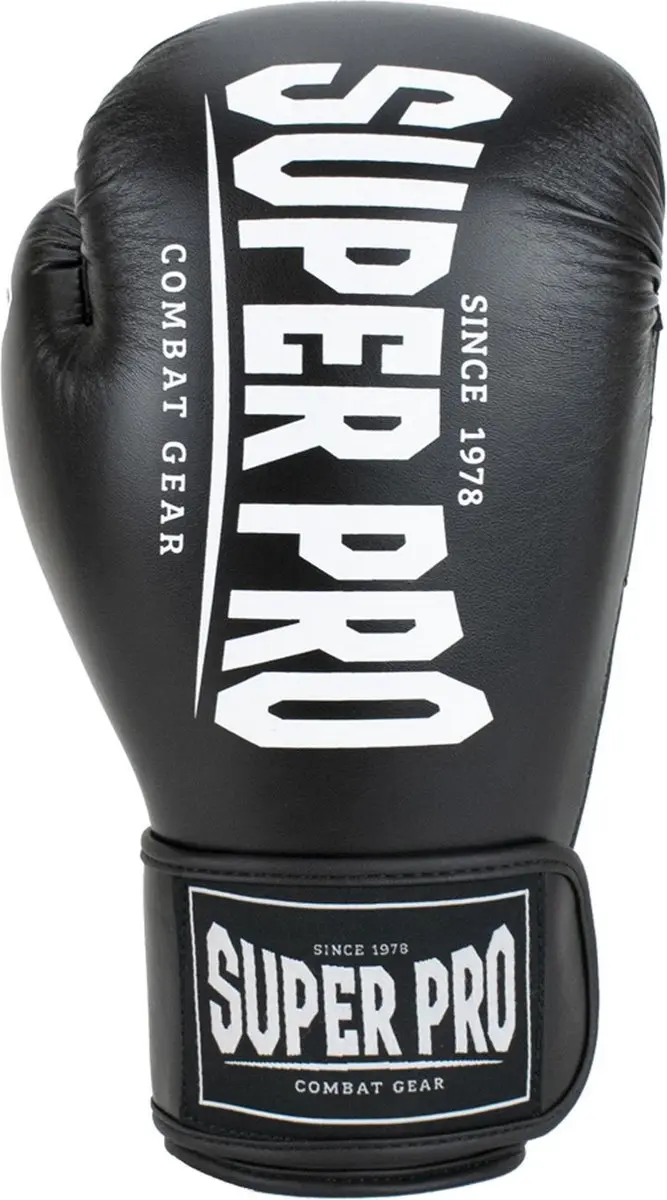 Super Pro Combat Gear Champ Bokshandschoenen 14oz - Zwart/Wit