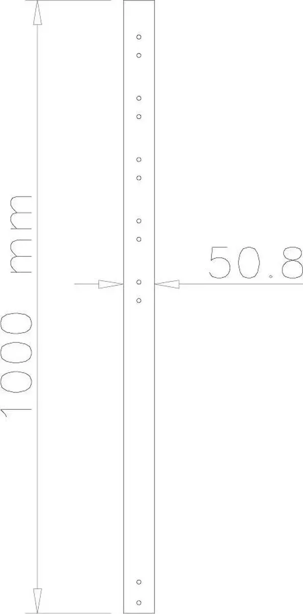 Neomounts FPMA-CP100 Verlengbuis 100cm - Zwart