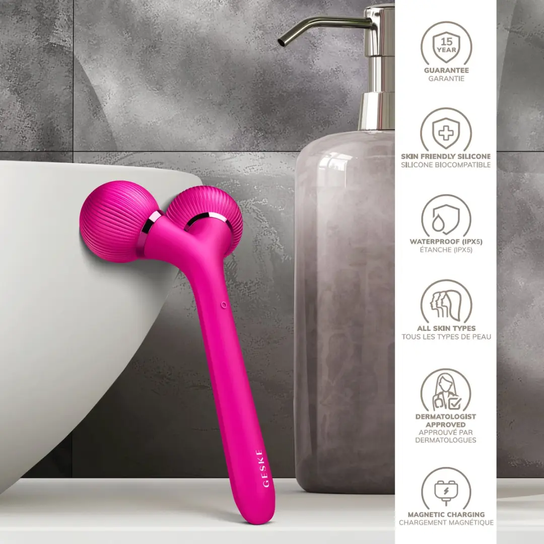 GESKE SmartAppGuided Sonic Facial & Body Roller GK000041MG01 - Magenta - afbeelding 6 van 6