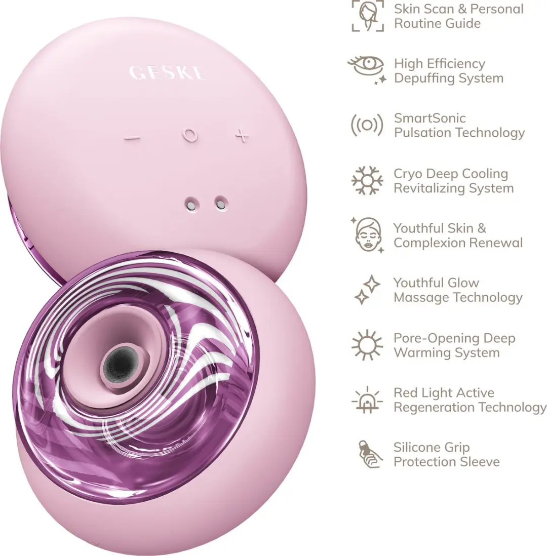 GESKE Sonic Massager GK000699PK01 - 9-in-1 Koel/Warm - Pink - afbeelding 6 van 6
