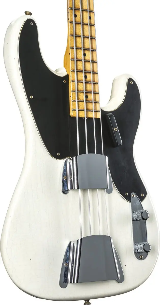 Fender '54 Precision Bass Journeyman - 6 Snaren - Aged White Blonde