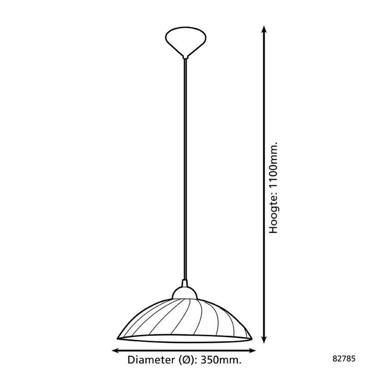 Eglo Vetro Hanglamp 1 Licht - Wit - afbeelding 6 van 6