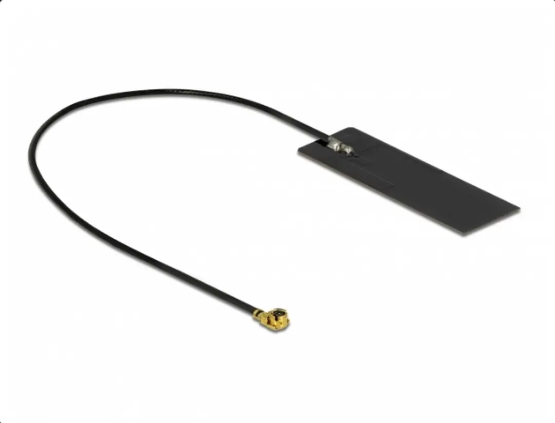 Delock WLAN Antenne I-PEX MHF I 12608 - 4 dBi - 15cm - Zwart