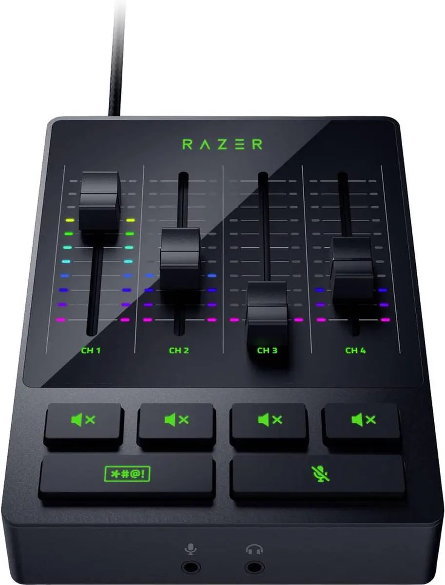 Razer Audio Mixer RZ19-03860100-R3M1 - 4 Kanalen - Zwart