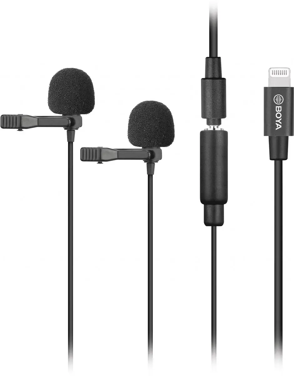 Boya BY-M2D Duo Lavalier Microfoon