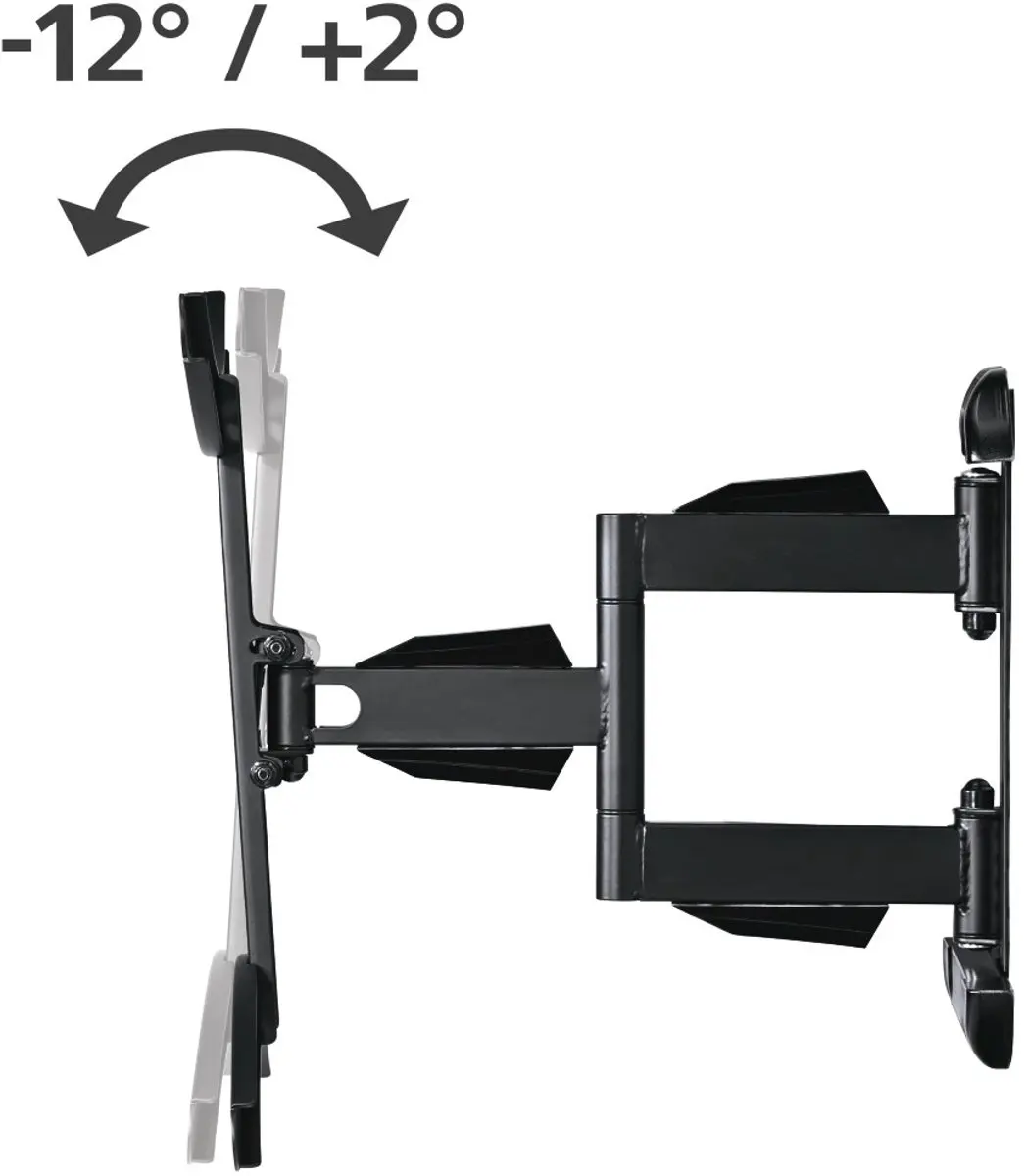 Hama 00118620 FULLMOTION TV Beugel - Draai/Kantelbaar - 37"-75" - 45kg - VESA 600x500 - Kleurenmix