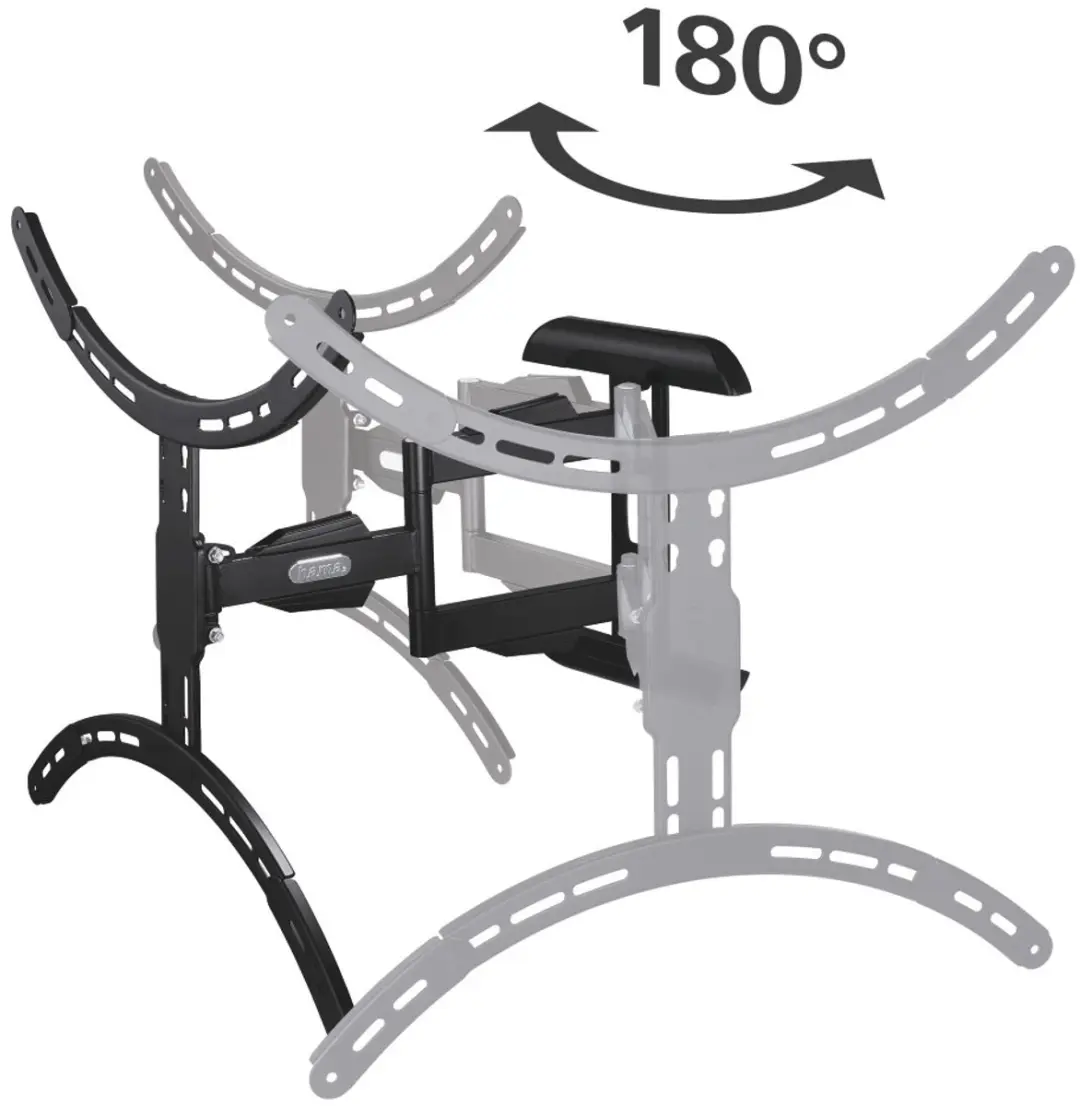 Hama 00118620 FULLMOTION TV Beugel - Draai/Kantelbaar - 37"-75" - 45kg - VESA 600x500 - Kleurenmix