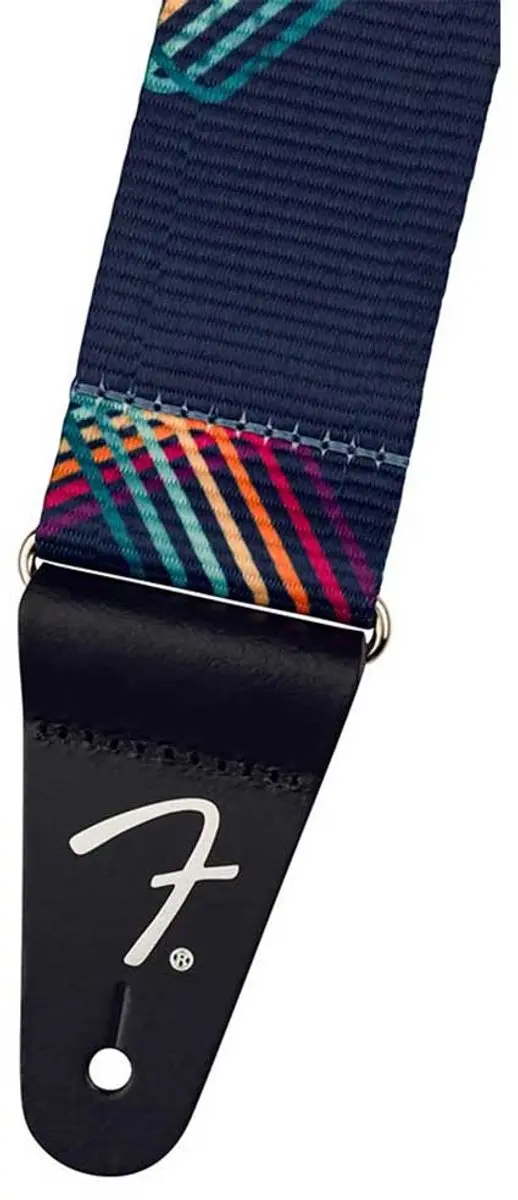 Fender Retro Ribbed Gitaarband - Blauw