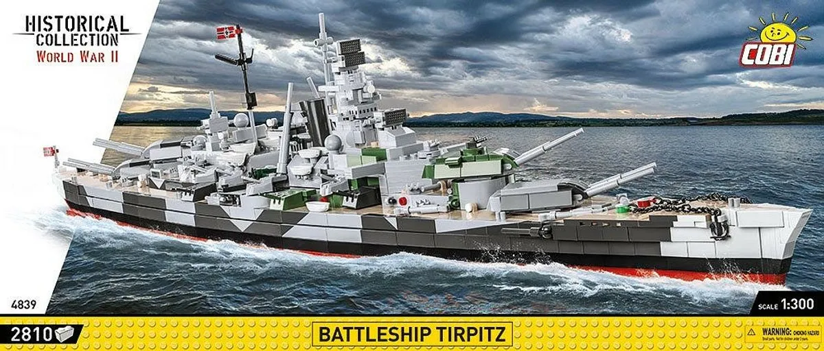 Cobi Slagschip Tirpitz - 2810 Onderdelen - Meerkleurig