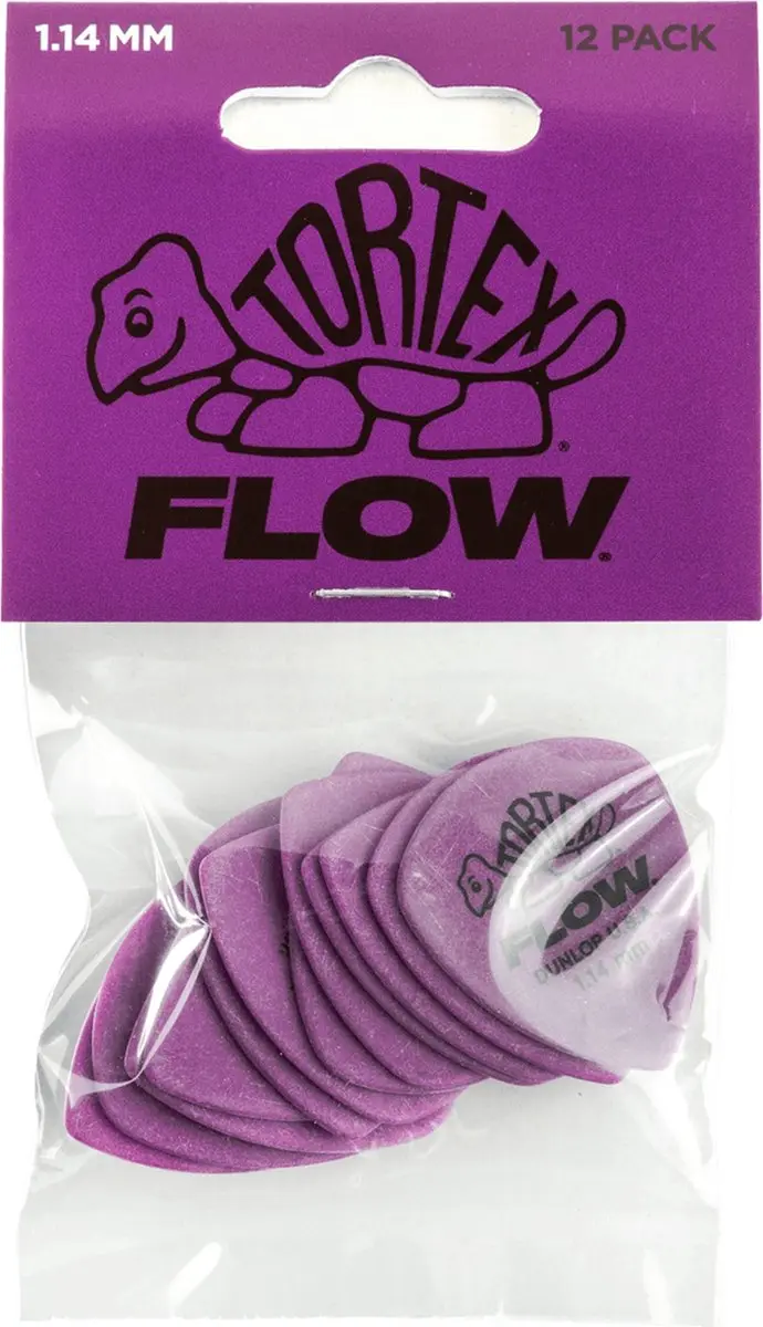 Dunlop Tortex Flow Standard Picks 1,14mm - Paars