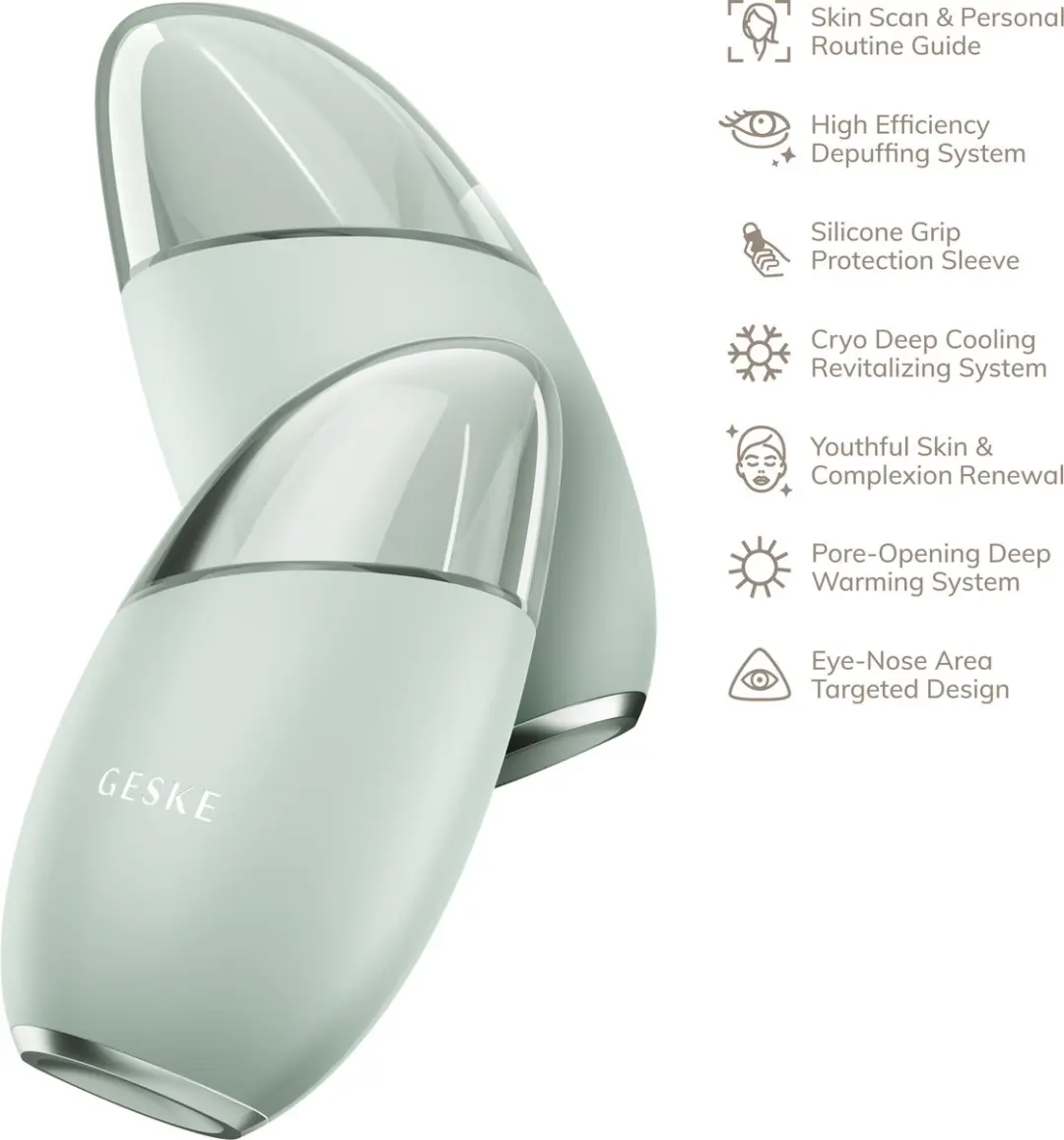 GESKE GK000700GN01 SmartApp Oog & Gezichtsmassager 7-in-1 - Groen - afbeelding 6 van 6