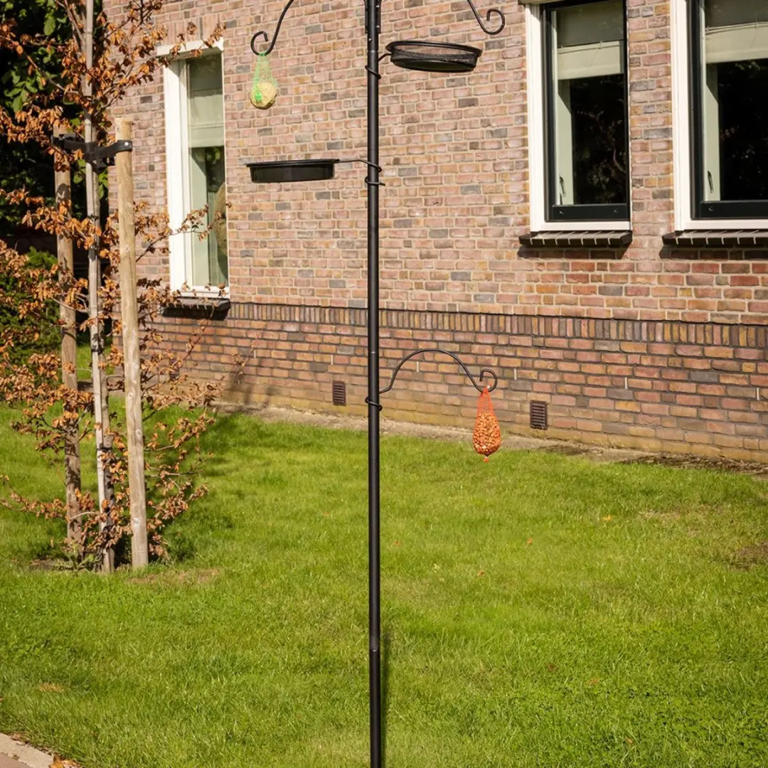 Esschert Design Best For Birds Voederstation - Zwart - 52x18x201cm
