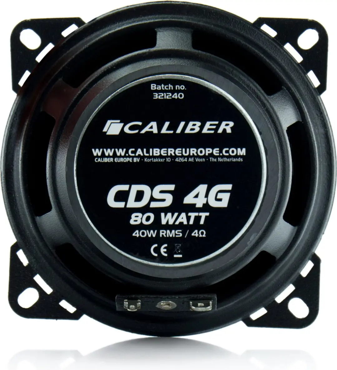 Caliber CDS4G 2-Weg Coaxiale Autospeakers - 160W - 10cm - Zwart