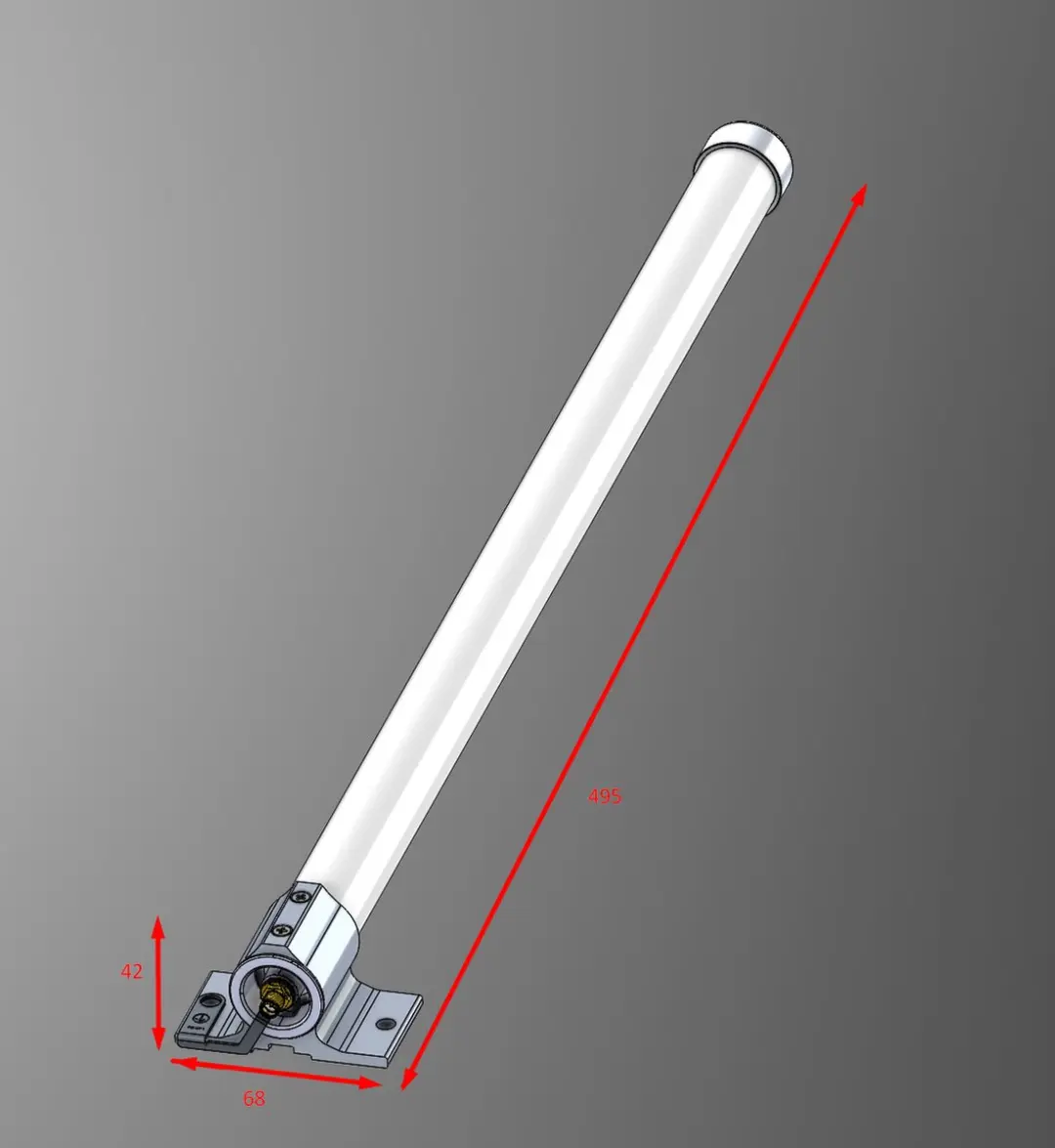 Mikrotik 868 Omni Antenne SMA - 6,5 dBi - Wit/Zilver