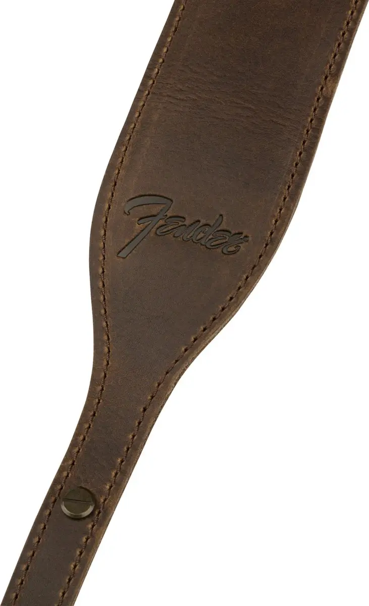 Fender Paramount Leren Banjo Gitaarband - Bruin