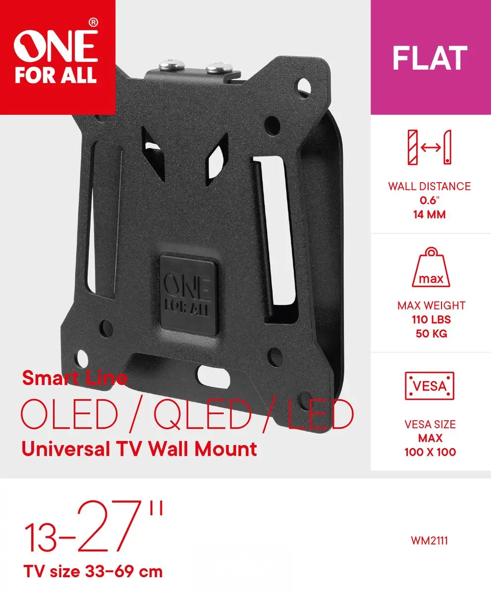 One For All WM2111-000-0001 TV Muurbeugel