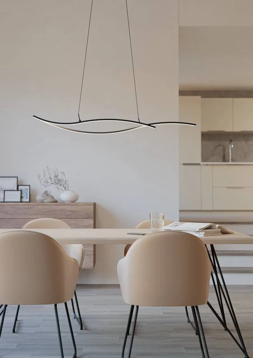 Eglo Grisolia Hanglamp 140cm - Zwart/Wit