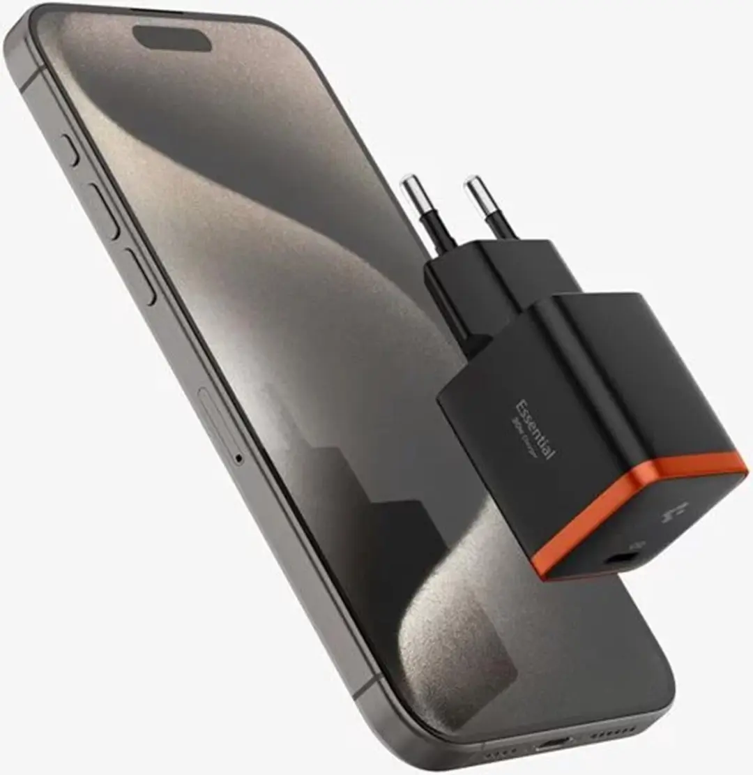 Spigen ArcStation Essential ACH08448 USB-C Wandoplader 30W - Zwart