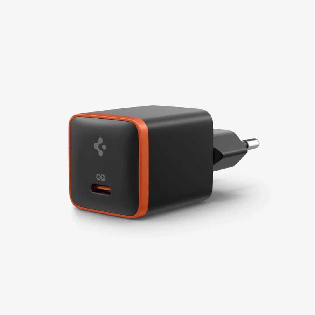 Spigen ArcStation Essential ACH08448 USB-C Wandoplader 30W - Zwart - afbeelding 6 van 6
