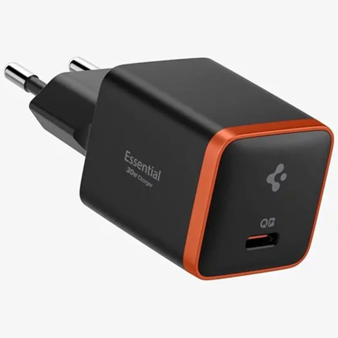 Spigen ArcStation Essential ACH08448 USB-C Wandoplader 30W - Zwart