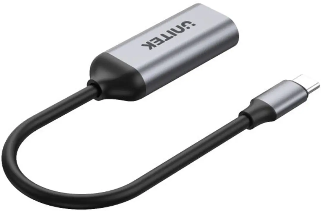 UNITEK V1420A USB-C naar 2x HDMI 4K MST Adapter - Grijs