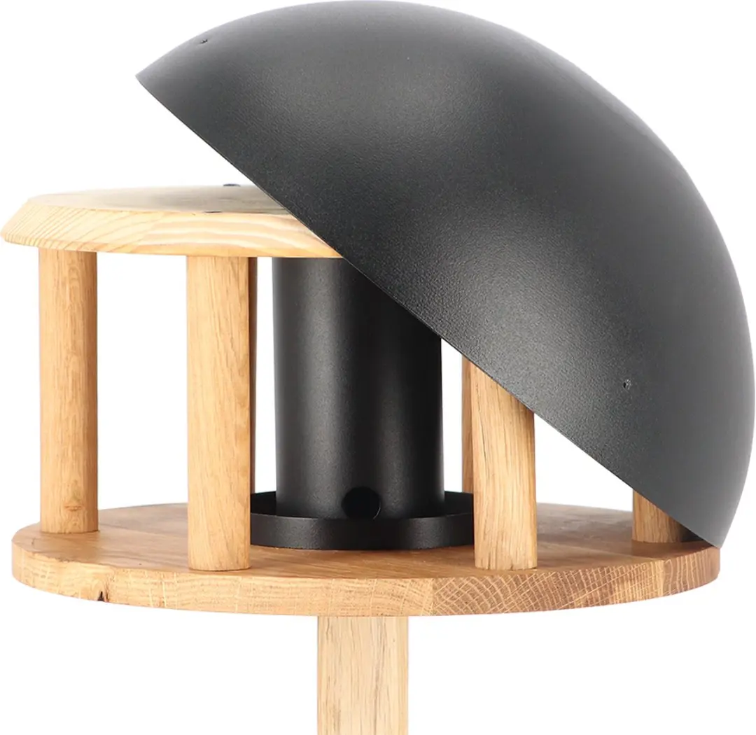 Esschert Design Voedertafel op voet - Zwart